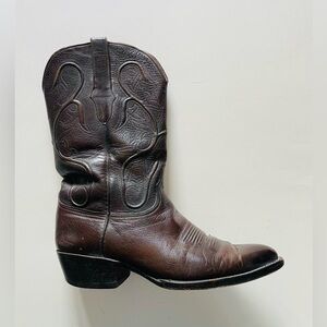Black Jack Brown Leather Cowboy Boots 10.5/11